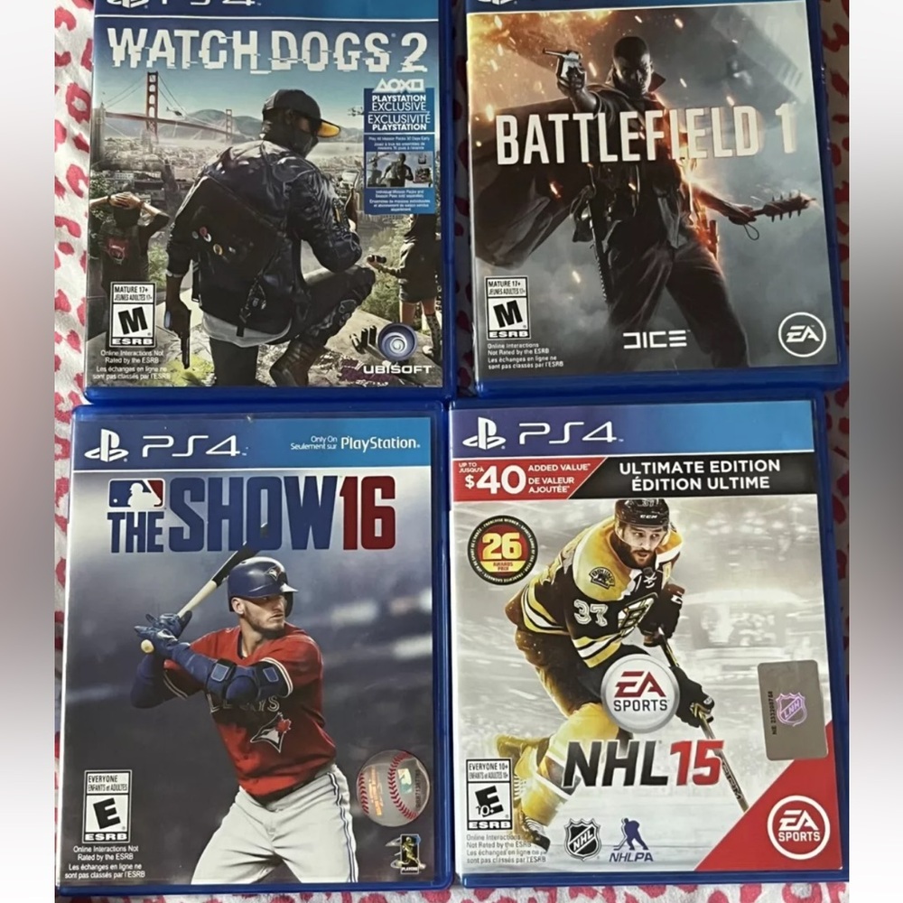 Used PlayStation 4 games
